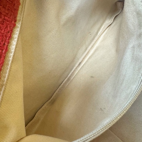 Chanel Red Jumbo CC Tweed Nature Flap Shoulder Bag & Dust bag - Picture 11 of 16